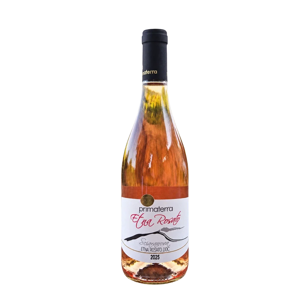 Etna Rosato DOC Primaterra – bottiglia fotografata annata 2025