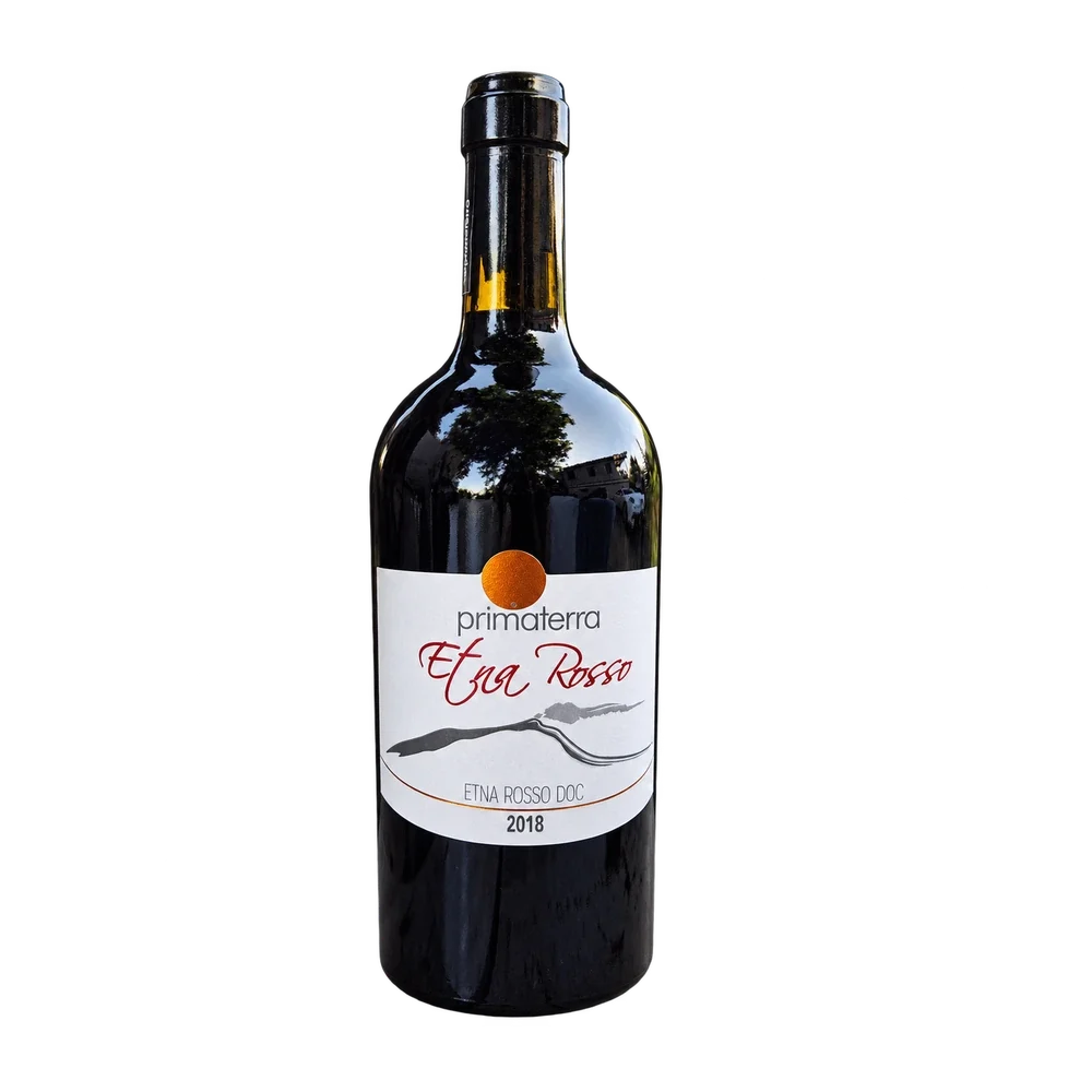 Etna Rosso DOC 2018 – Primaterra – bottiglia, vista frontale