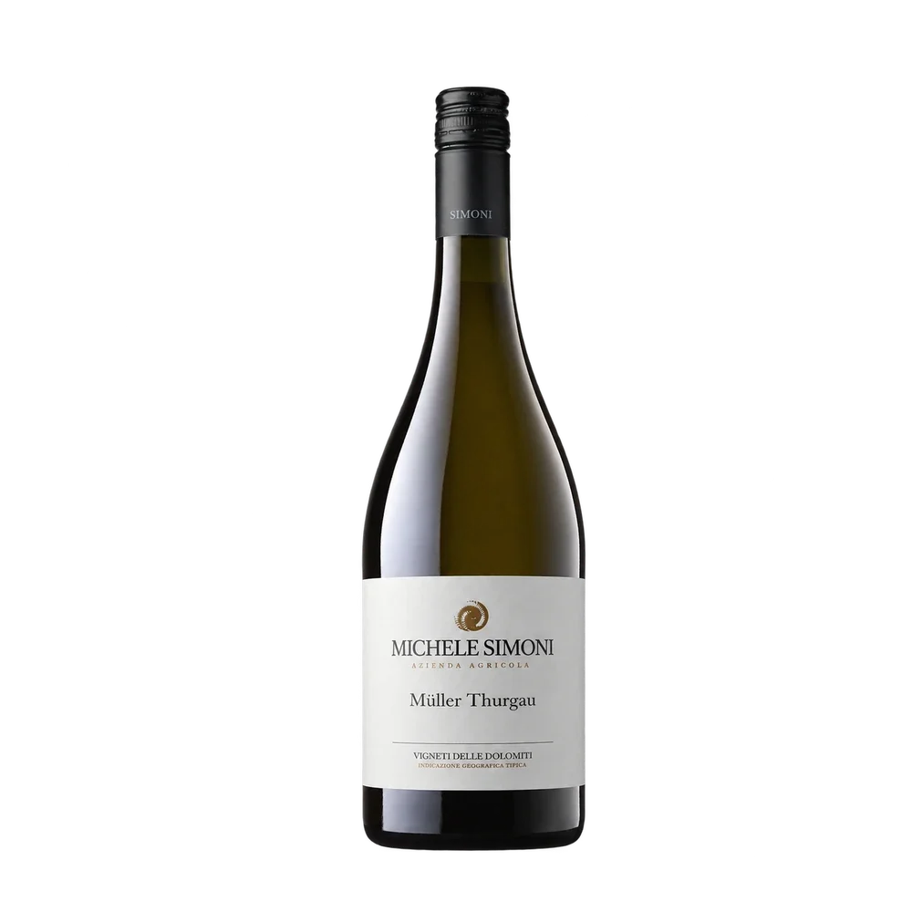 Müller Thurgau 2024 – Michele Simoni – bottiglia, vista frontale